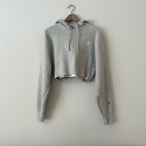 Champion reverse weave cropped hoodie size XS sporty athletic